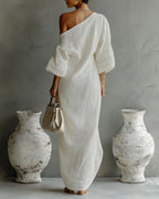 Willluxe® One-Shoulder Maxi Dress