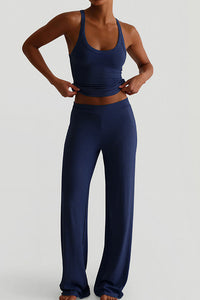 Willluxe® Racerback Tank & Wide-Leg Pants Lounge Set