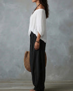 Willluxe® Off Shoulder Top And Loose-Fitting Lantern Pants Set