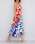 Willluxe® Leopard Graphic Print Midi Dress