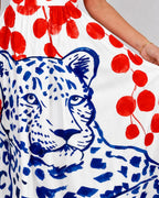 Willluxe® Leopard Graphic Print Midi Dress