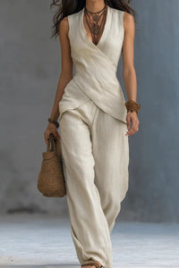 Willluxe® European Chic V-Neck Casual Set