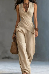 Willluxe® European Chic V-Neck Casual Set