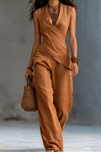 Willluxe® European Chic V-Neck Casual Set