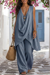 Willluxe® Boho Draped Two-Piece Set