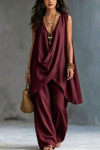 Willluxe® Boho Draped Two-Piece Set