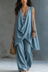 Willluxe® Boho Draped Two-Piece Set