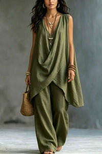Willluxe® Boho Draped Two-Piece Set