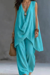 Willluxe® Boho Draped Two-Piece Set
