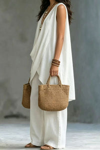 Willluxe® Boho Draped Two-Piece Set
