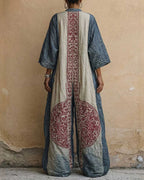 Willluxe® Loose Sleeves Ethnic Printed V-Neck Jumpsuits