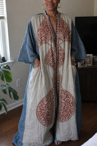 Willluxe® Loose Sleeves Ethnic Printed V-Neck Jumpsuits