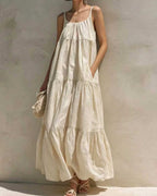 Willluxe® Boho Tiered Maxi Dress Flowy Strappy