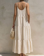 Willluxe® Boho Tiered Maxi Dress Flowy Strappy