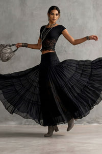 Willluxe® Lace Panel and Pleated Maxi Dress Set
