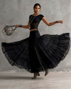 Willluxe® Lace Panel and Pleated Maxi Dress Set