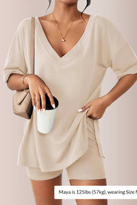 Willluxe® The Effortless V-Neck Lounge Set