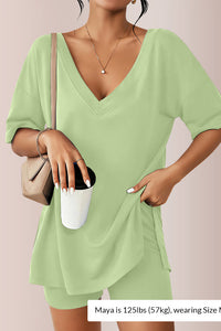 Willluxe® The Effortless V-Neck Lounge Set