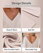 Willluxe® The Effortless V-Neck Lounge Set