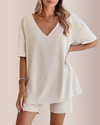 Willluxe® The Effortless V-Neck Lounge Set