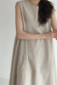 Willluxe® Chic Loose Fit Tank Dress Sleeveless Maxi Dresses
