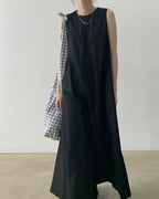 Willluxe® Chic Loose Fit Tank Dress Sleeveless Maxi Dresses