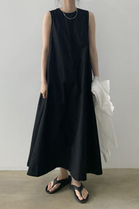 Willluxe® Chic Loose Fit Tank Dress Sleeveless Maxi Dresses