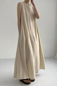 Willluxe® Chic Loose Fit Tank Dress Sleeveless Maxi Dresses