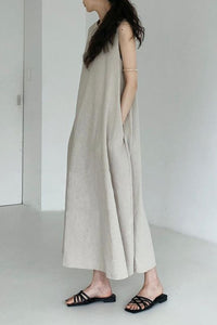 Willluxe® Chic Loose Fit Tank Dress Sleeveless Maxi Dresses