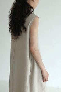 Willluxe® Chic Loose Fit Tank Dress Sleeveless Maxi Dresses