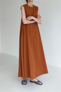 Willluxe® Chic Loose Fit Tank Dress Sleeveless Maxi Dresses