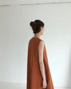 Willluxe® Chic Loose Fit Tank Dress Sleeveless Maxi Dresses