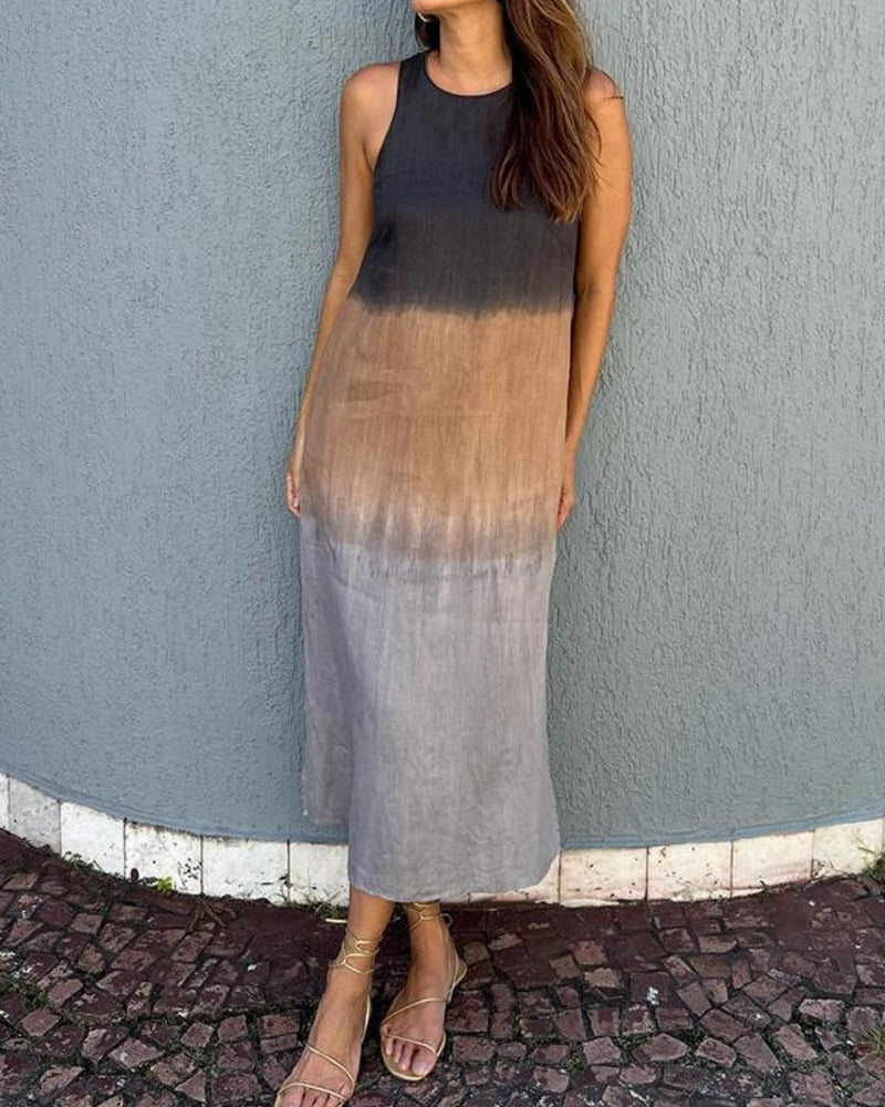 Willluxe® Sleeveless Gradient Tank Midi Dress