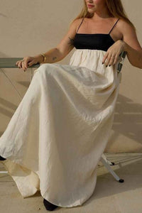 Willluxe® White Contrast Maxi Dress
