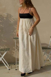 Willluxe® White Contrast Maxi Dress