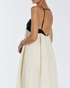 Willluxe® White Contrast Maxi Dress