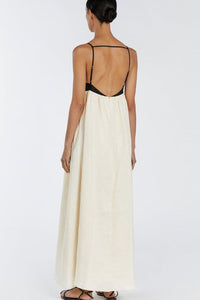 Willluxe® White Contrast Maxi Dress