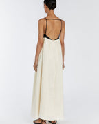 Willluxe® White Contrast Maxi Dress