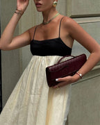 Willluxe® White Contrast Maxi Dress