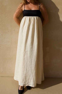 Willluxe® White Contrast Maxi Dress