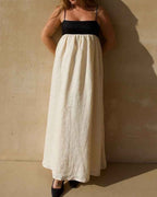 Willluxe® White Contrast Maxi Dress