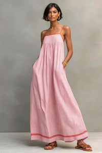 Willluxe® Sleeveless Striped Maxi Dress