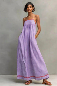 Willluxe® Sleeveless Striped Maxi Dress