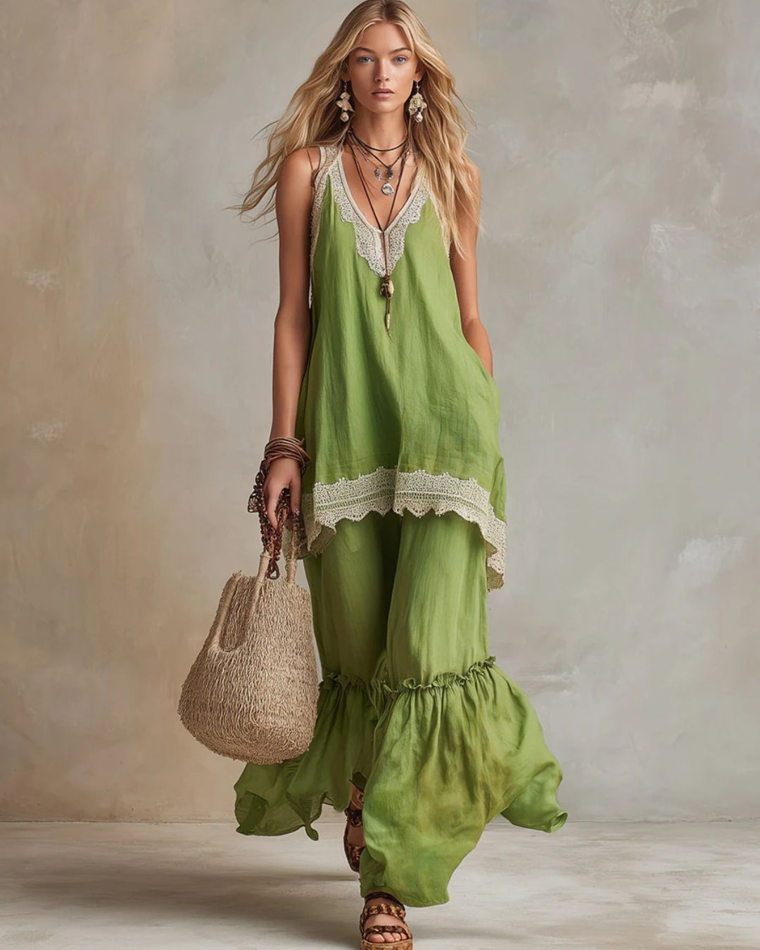 Willluxe® Ruffle Hem Set