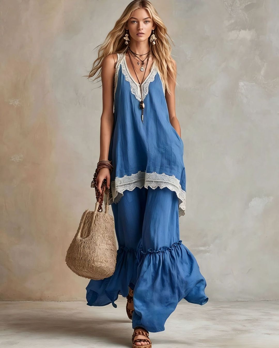 Willluxe® Ruffle Hem Set