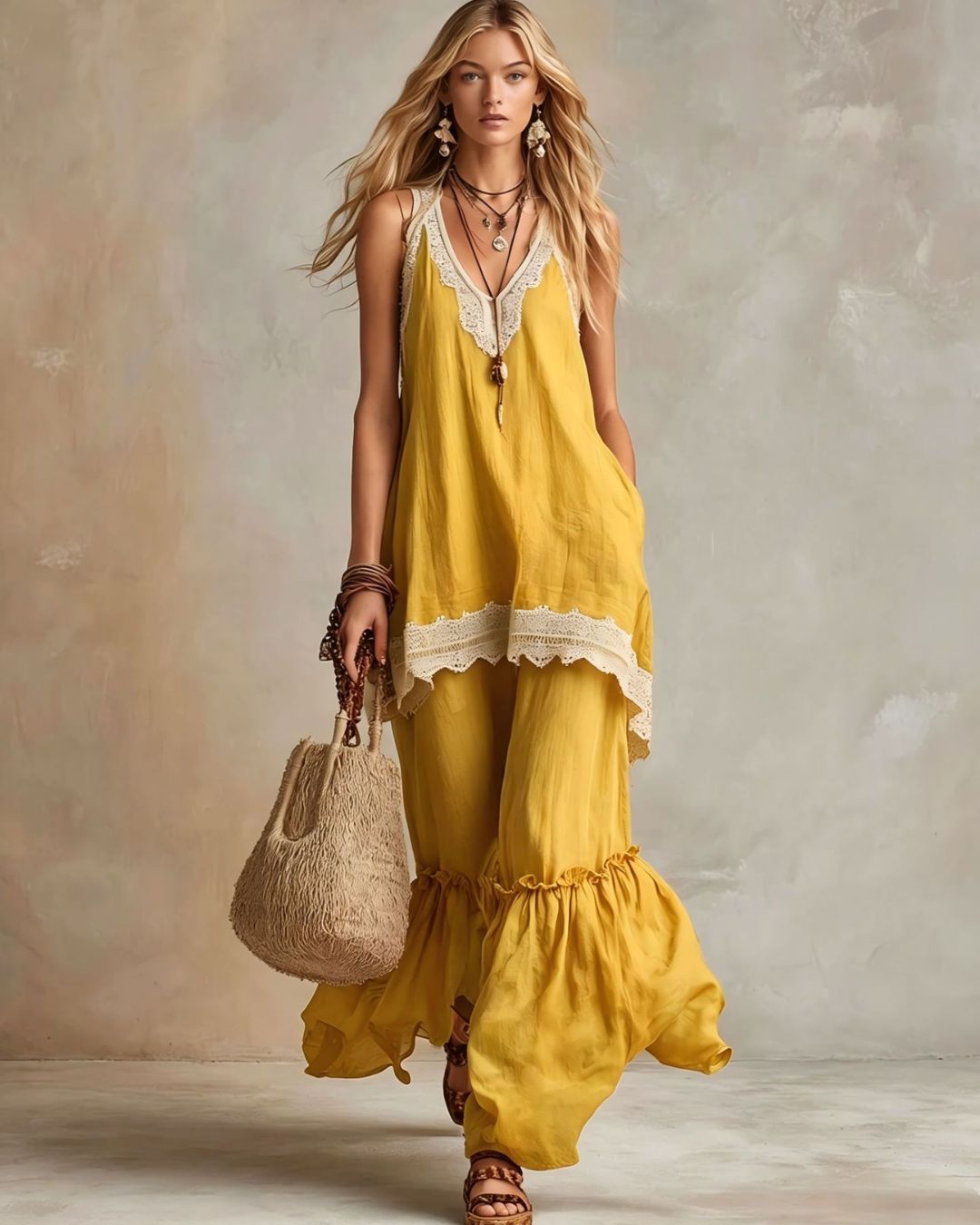 Willluxe® Ruffle Hem Set