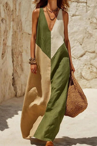Willluxe® Sun Geometric Patchwork Dress