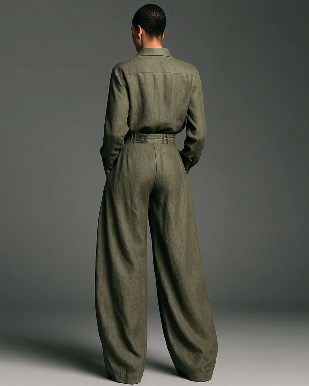 Willluxe® Vintage Relaxed Cardigan and High-Waisted Set