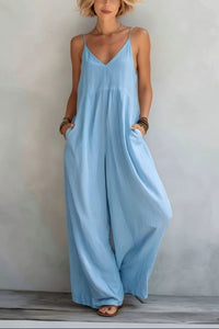 Willluxe® Casual Sleeveless Loose Jumpsuit