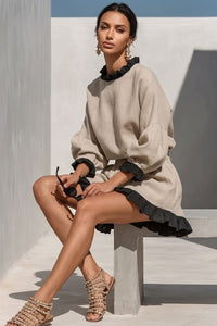 Willluxe® Ruffle Trim Hem Set